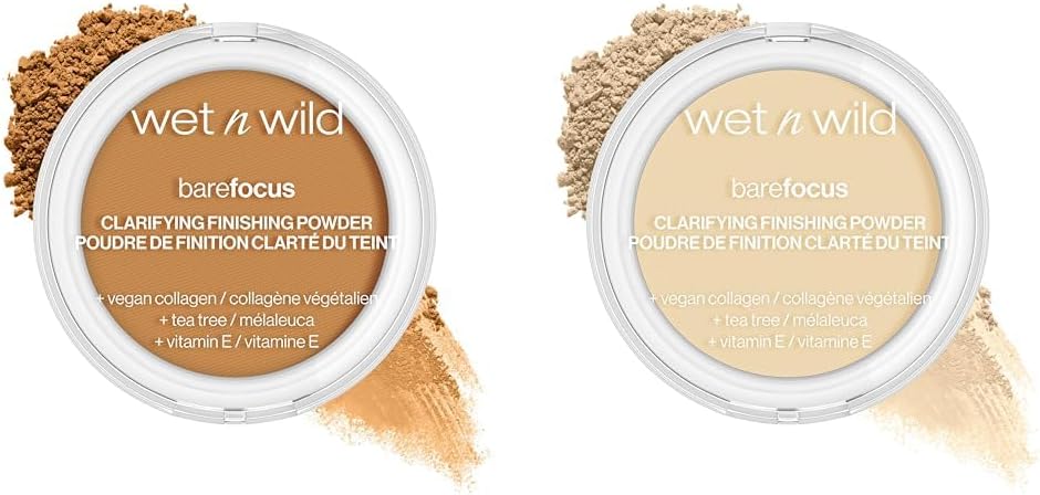 Bare Focus Clarifying Finishing Powder Matte Pressed Setting Powder Medium-Tan & Fair-Light