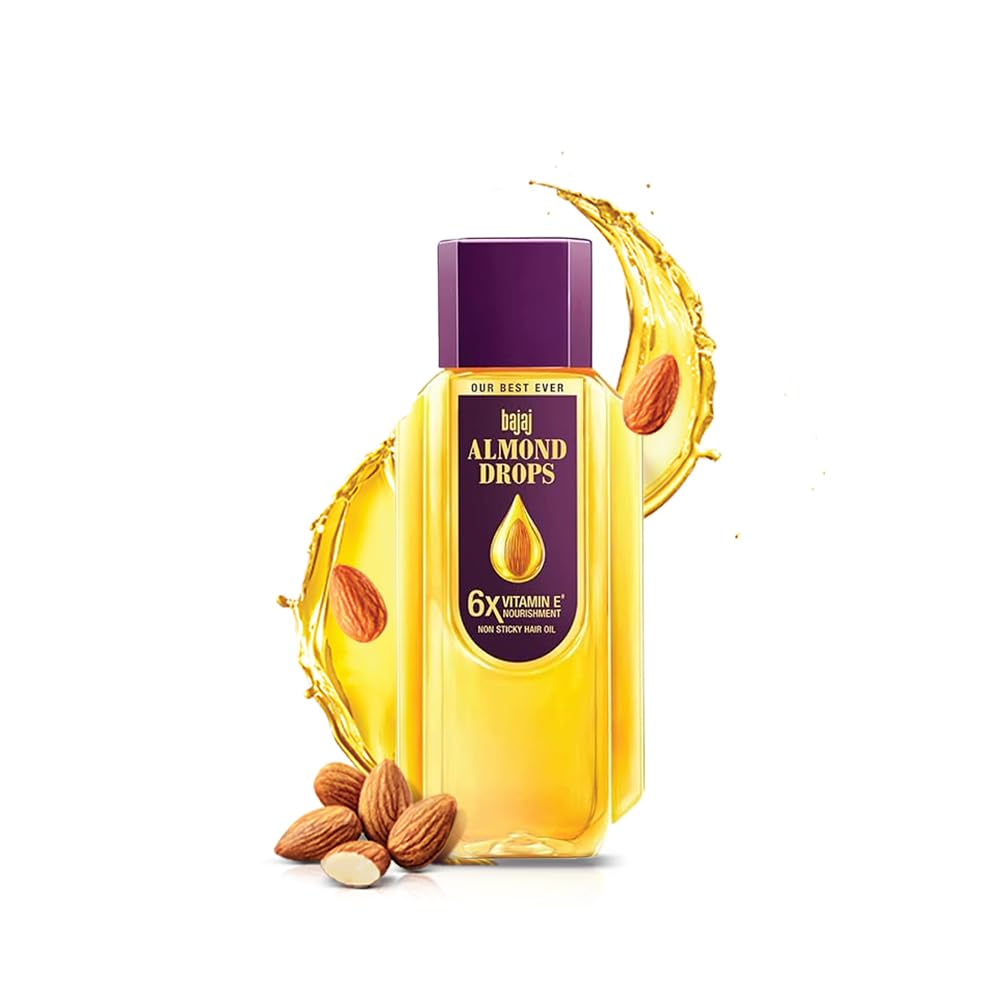 Bajaj Almond Drops Hair Oil, 285ml, 6X Vitamin E, Almond Oil, Light and Non Sticky, Hair Fall Control - Review, Price and Buying Guide