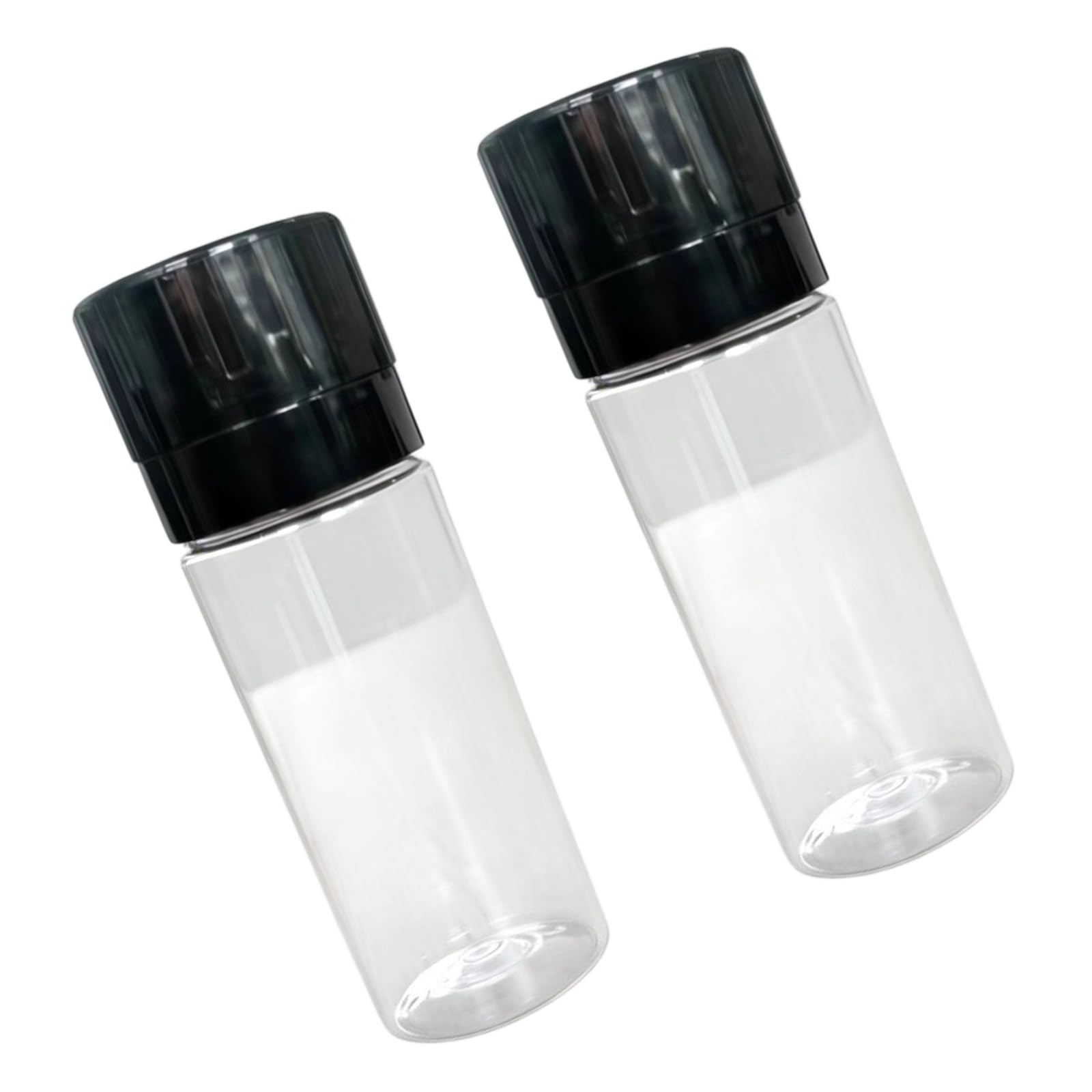 XuQiZZpp 2Pieces 100Ml Salt And Peppers Shaker With Visible Levels Indicators And Ergonomic Camping Salt Stirrer