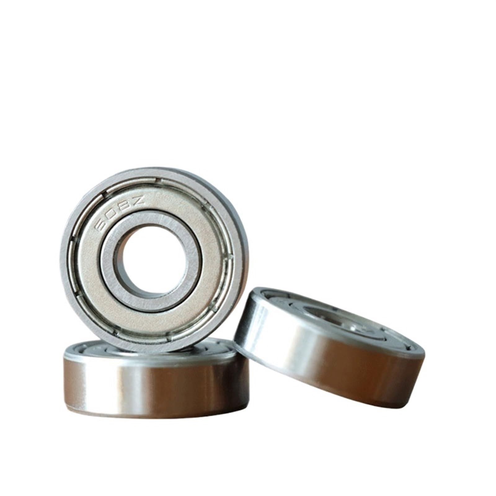 10 Uds S603 S604 S605 S606 S607 S608 S609 ZZ rodamiento de bolas de acero inoxidable 608zz ABEC-9 8x22x7mm rodamiento de patines 608(S609ZZ 9x24x7mm)