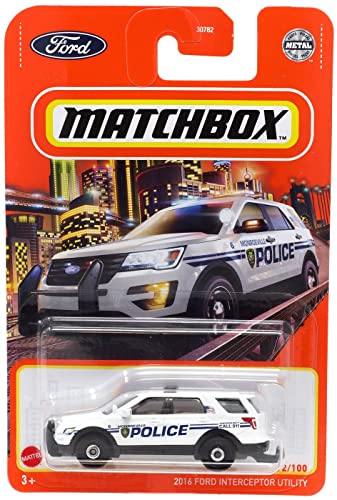 Hot Wheels Matchbox 2016 Ford Interceptor Utility miniatura 1