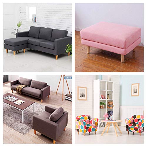 Eidoct Set of 4 Solid Wood Furniture Legs 10cm/4" Long - Image 3