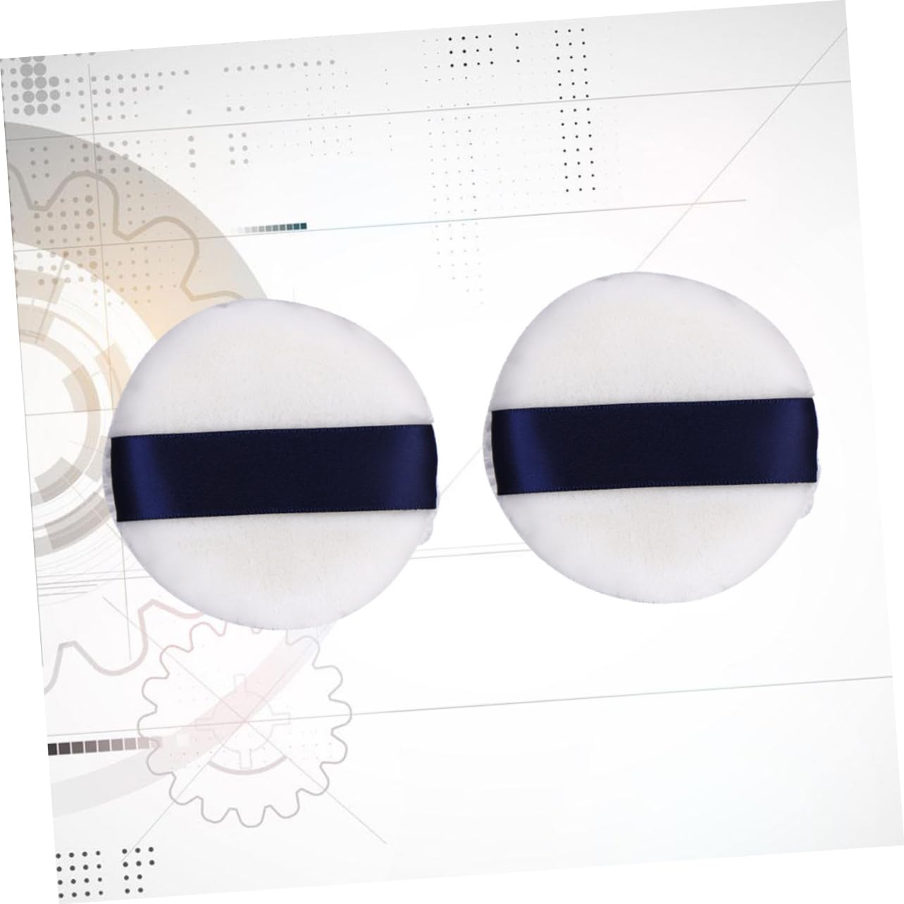 BESTYASH 2Pcs Round Powder Puff Soft Makeup Sponge for Liquid Foundation Concealer Gentle Application for Smooth Even Finish for All Skin Types