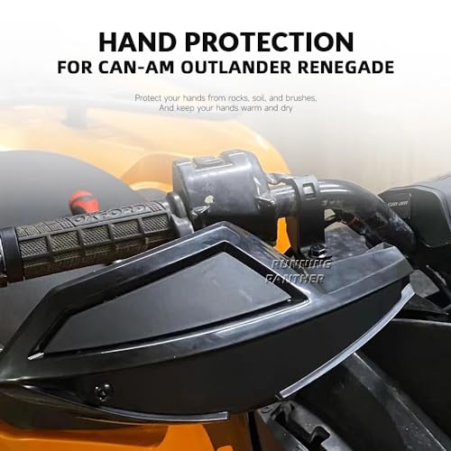 RUNNING PANTHER ATV Handguards Wind Deflectors Kit with Mount, Handlebar Guard Air Protector Accessories for Can-Am Outlander 500 570 850 1000R MAX Renegade 2013-2024, Replace 715001706 + 715001378 by RUNNING PANTHER - Image 2