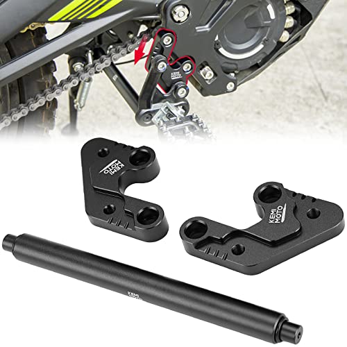 Image of KEMIMOTO Foot Peg Extension Bracket Kits Compatible with Sur-Ron Light Bee X and S X260 X160 Segway for Electric Dirt Bike Surron Foot Peg Extenders,Black