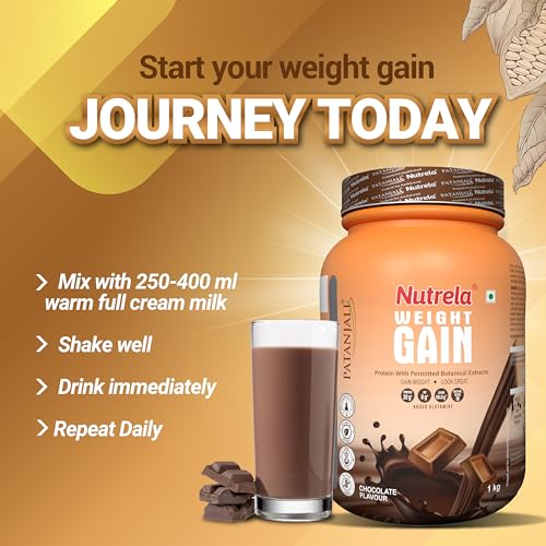 Image of Nutrela weight gainer Chocolate (2 Kg, Chocolate)