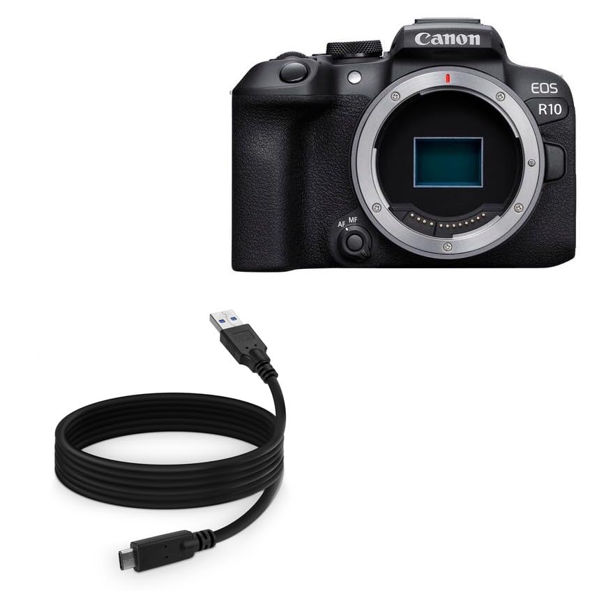 Cavo USB Cellonic 2m Per Fotocamere Canon EOS E PowerShot - USB-A A USB-C - Ricarica 3A E Trasferimento Dati 3.0 - Grigio