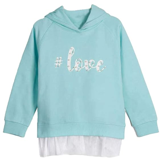 STOP by Shoppers Girls Regular Fit Round Neck Layered Sweatshirt (A20710GSWT006-P)