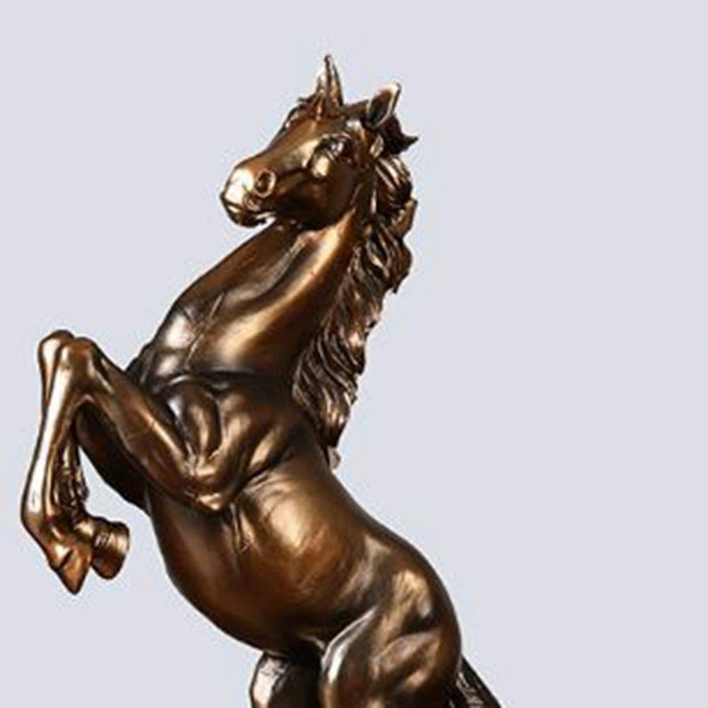 Amazon.co.jp: ZXYNCN 置物 装飾 樹脂工芸馬の銅像ホーム