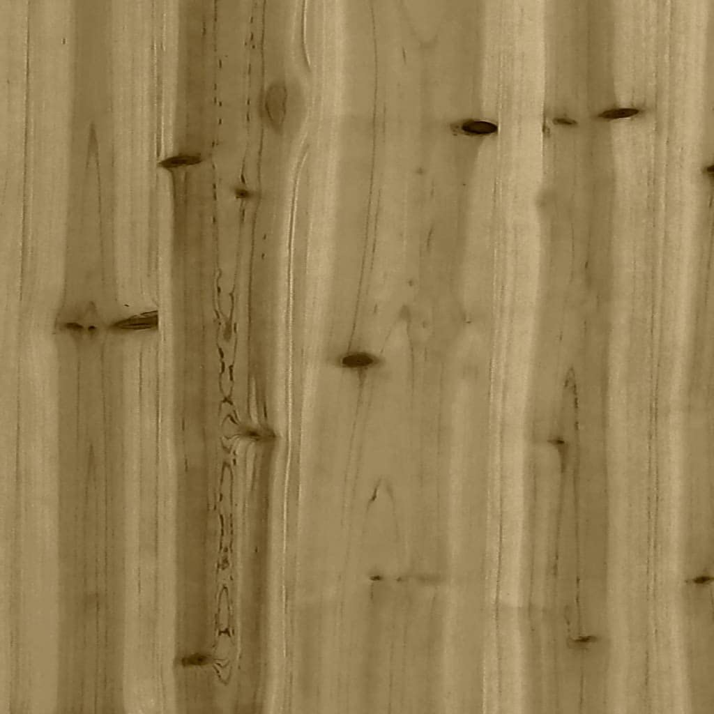 Fioriera a doghe in legno di pino impregnato in autoclave, 40 x 40 x 40 cm, resistente alle intemperie, per giardino, balcone, terrazza, vaso versatile con foro di drenaggio