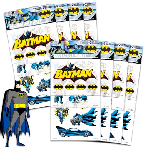 ZYZYZK Batman Stickers Party Favors - 200 Batman Stickers for Kids Featuring Robin, Harley Quinn, The Joker and More for Arts and Crafts, Party Favors
