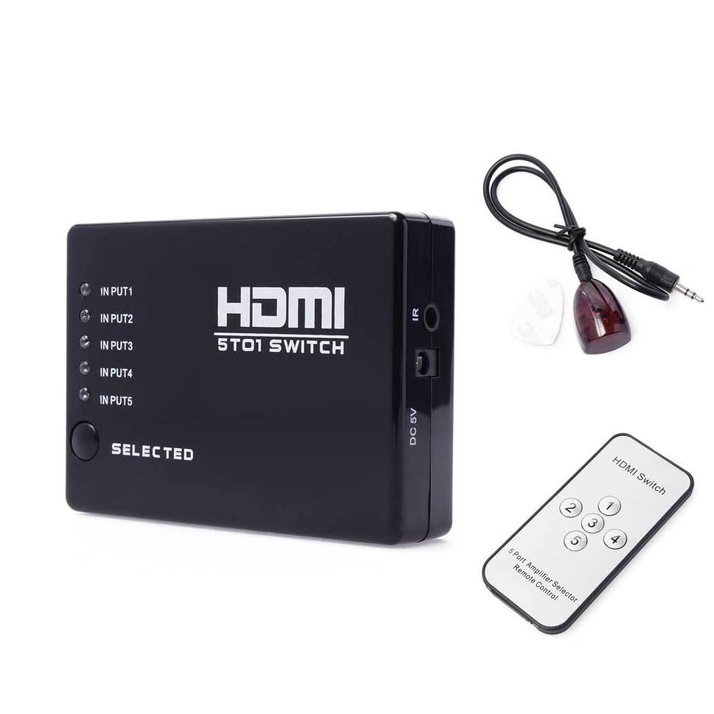 Amazon | [5つのポートを搭載] HDMIセレクター：5つの入力、1つの出力