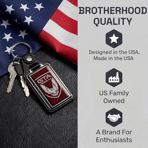 Image of Brotherhood Car Key Chain for Trans Am Firebird - Classic Models Keychain for Men and Women Gift Key Ring