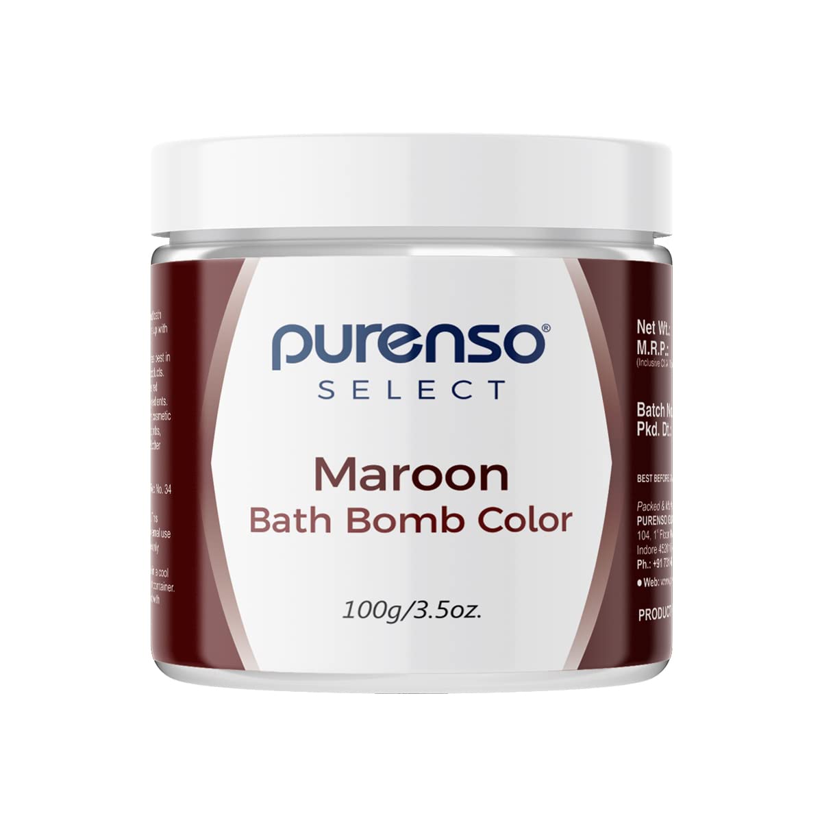 Purenso Select - Bath Bomb Color - Maroon, 100g-image-48