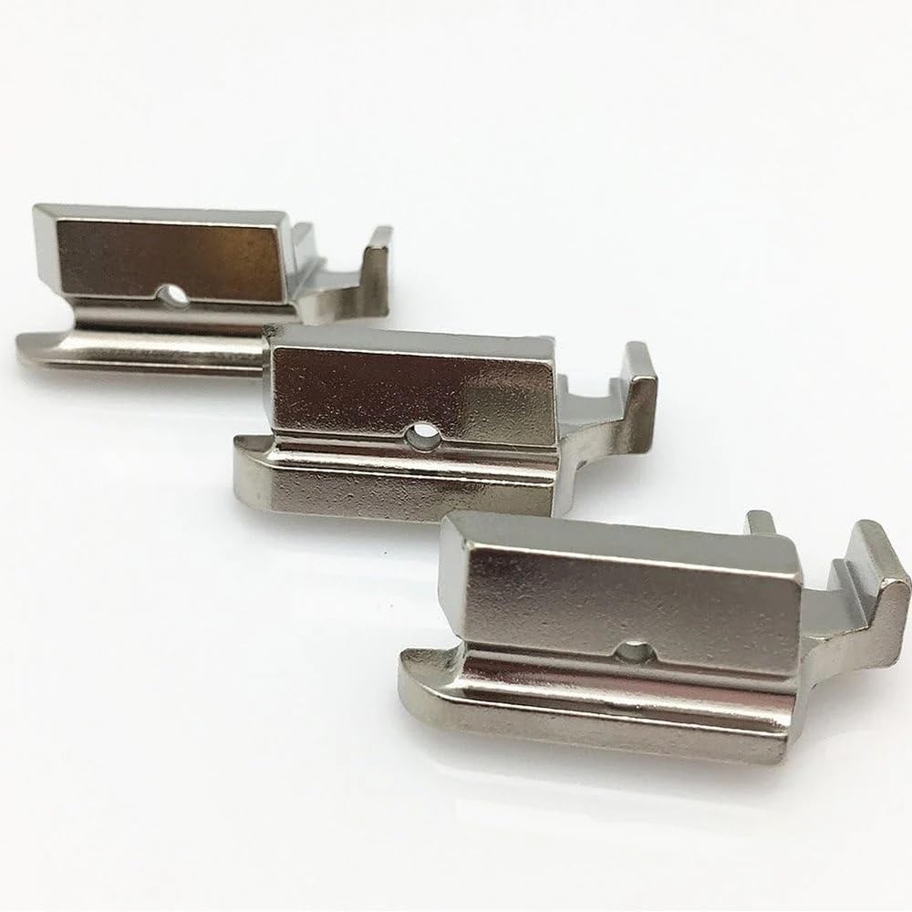 3 Piedini premistoffa for Cucitura di Cordoncini/bordature Grandi da 1/4" 1/8" 3/16" for Tutti Gli Accessori for Macchine Singer Brother con Attacco Basso