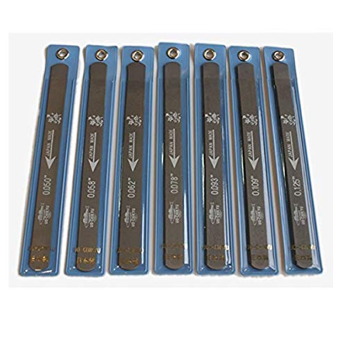 ALS #5004 Bass Nut File Set by Uo-Chikyu Hiroshima - 7 piece double-sided 50-125