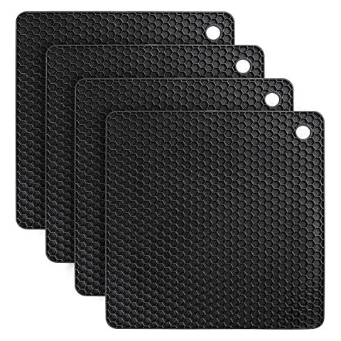 flintronic 4pcs Salvamanteles de Silicona Antideslizante Cover