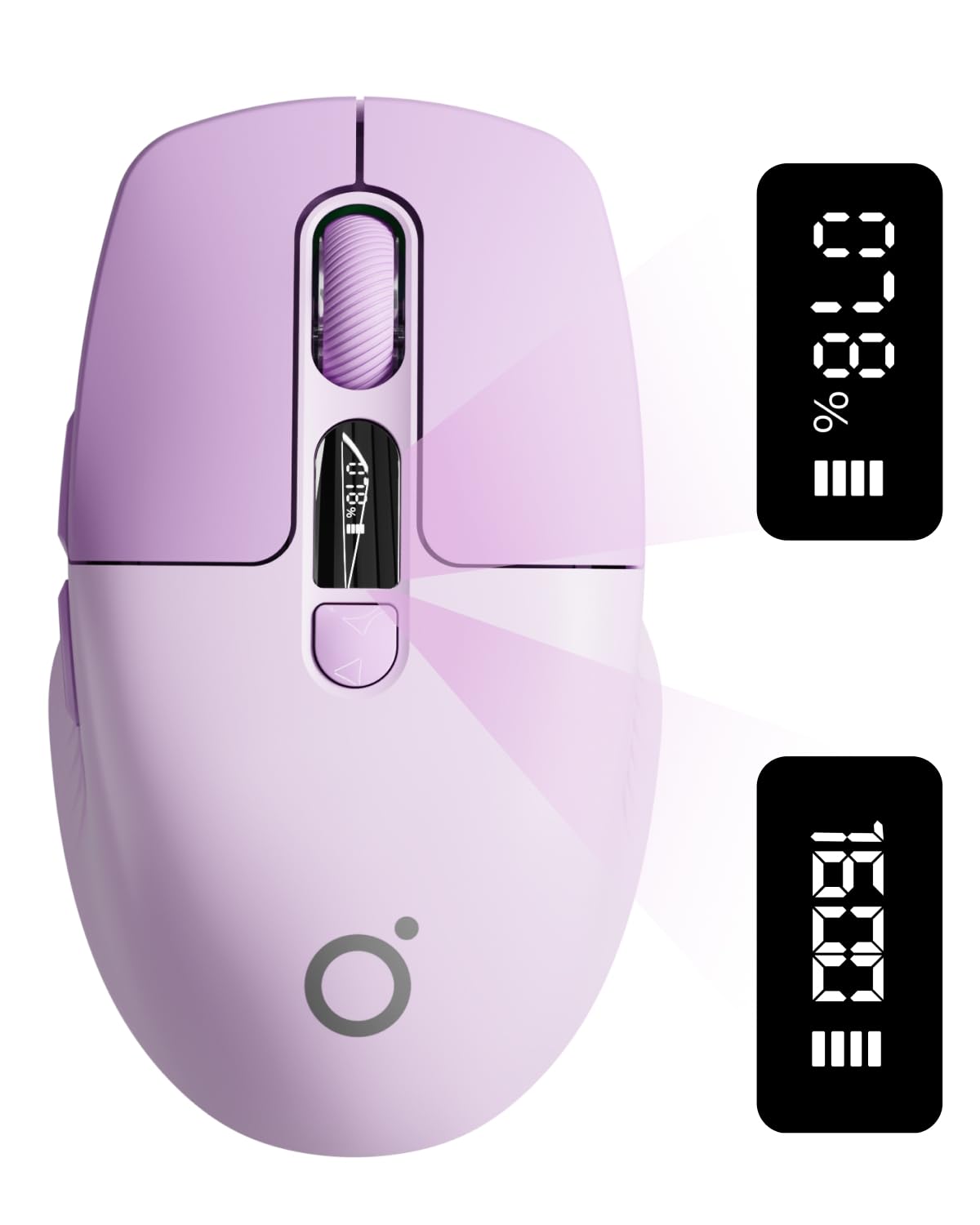 EWEADN Q1 Wireless Mouse BT 2 4G Silent Mouse Quiet Click with 1600 DPI Levels Battery DPI LED