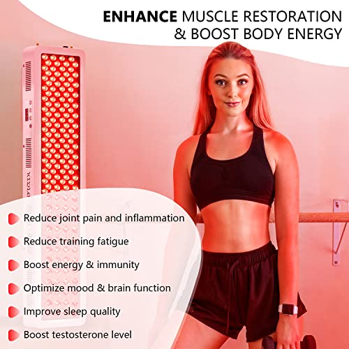 Bestqool Red Light Therapy Device For Body, Skin. Near Infrared Light Therapy, 100 Clinical Grade Dual Chip Leds, 660Nm 850Nm High Power Red Light Panel For Pain Relief, Anti-Aging. 165W. #TOP3