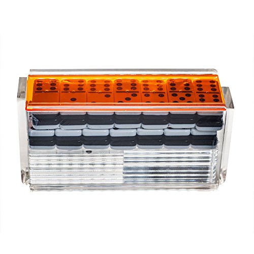 Set Moderno de Domino Doble Seis Jumbo con Racks miniatura 2