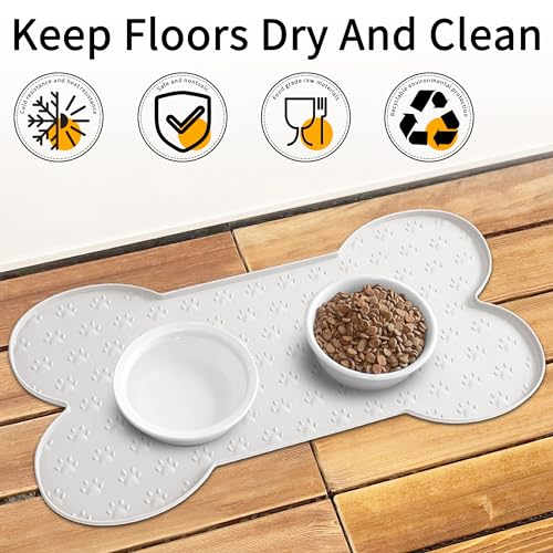 Dog-Food-Mat-Anti-Slip-Silicone-Dog-Bowl-Mat-Thicker-Pet-Placemat-Waterproof-Cat-Feeder-Pad-with-Raised-Edge-Puppy-Kitten-Feeding-Mats-Suitable-Small-Medium-Sized-Dogs-Cats-Eating-Tray Dog Food Mat Anti Slip Silicone Dog Bowl Mat Thicker Pet Placemat Waterproof Cat Feeder Pad with Raised Edge Puppy Kitten Feeding Mats Suitable Small Medium Sized Dogs Cats Eating Tray