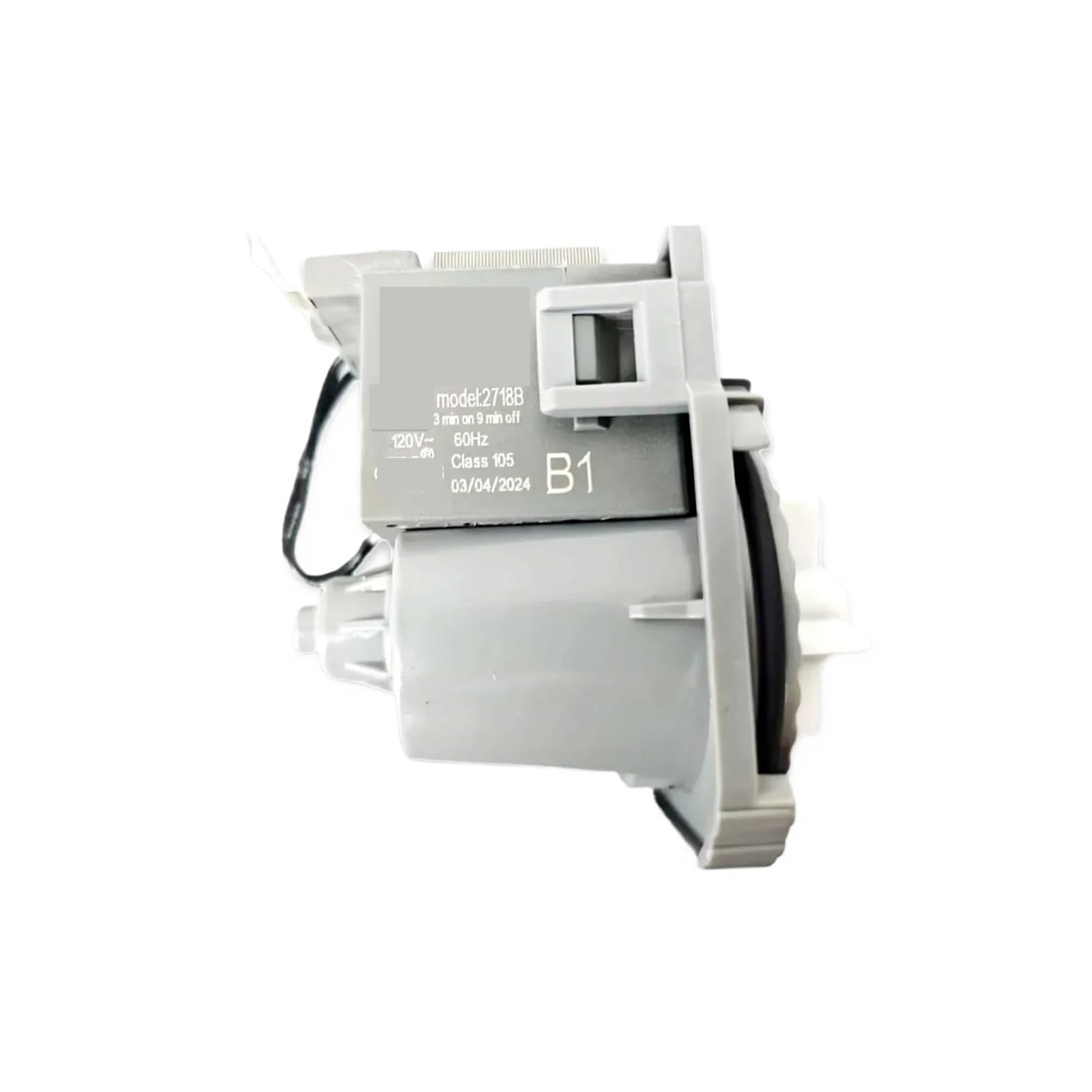 FUDI 2718B Pompe De Vidange For Lave-vaisselle, Compatible Avec Midea, 120 V 60 Hz (3 Min Marche, 9 Min Arrêt), Pièce De Rechange 11001011000221