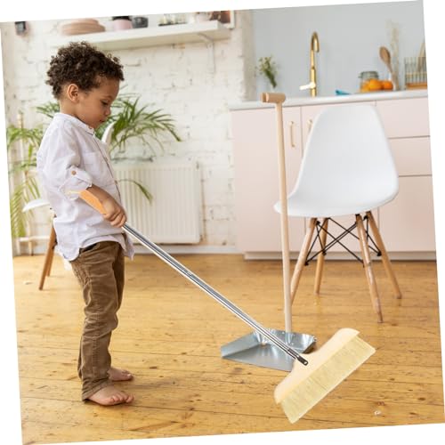 HAMPPLIES Besen Bürste Bad Küchenbürste Kehrbesen bodensaugerbürste Teppich bürste spülmittelbürste verstauboxen Küchenbesen mit Borsten Borstenbesen für zu Hause Rostfreier Stahl Khaki – Bild 8