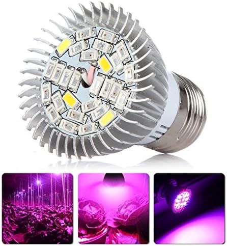 28W LED Grow Light Bulb Full Spectrum 500LM E27 Greenhouse Hydroponic Lamp for Indoor Plants Vegetable Growth Flower Bloom