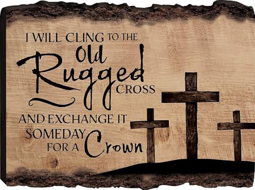 Rustic Wooden Signs I Will Cling to The Old Rugged Cross Three Crosses Decorative Sign Wall Art Decor Kitchen Cafe Pub Decor Gift 8x12 INCH Rustic Wooden Signs I Will Cling to The Old Rugged Cross Three Crosses Decorative Sign Wall Art Decor Kitchen Cafe Pub Decor Gift 8x12 INCH