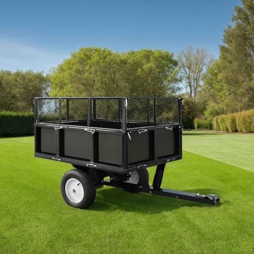 Gecheer Tipping Trailer for Lawn Mower 300 kg Load trailer Model145813