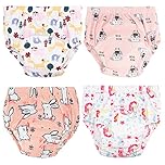 Max Shape Potty Training Pants Girls 2T,3T,4T,Toddler Training Underwear for Baby Girls 4 Pack (as8, age, 3_years, regular, Rabbit)