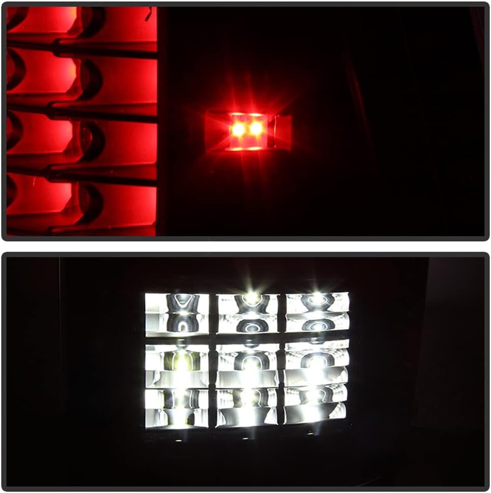 ACANII - For Black 2009-2018 Dodge Ram 1500 10-18 2500 3500 Full LED Tail Lights Brake Lamps