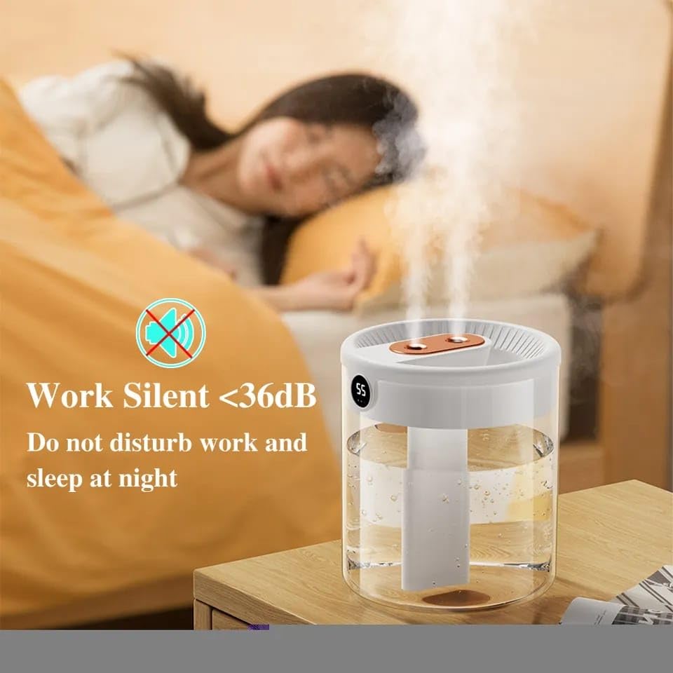 Amazon.co.jp: H2o 空気加湿器 2L 大容量 ダブルノズル LCD湿度