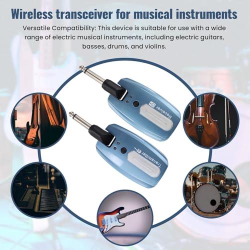 Sistema inalámbrico para guitarra USB recargable Transmisor y receptor inalámbricos para guitarra eléctrica, Sistema inalámbrico para guitarra, B miniatura 2