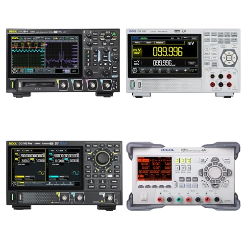 RIGOL DHO914 + DG912 Pro + DM858 + DP832   Kit de pruebas de laboratorio   osciloscopio, generador, multímetro y alimentación