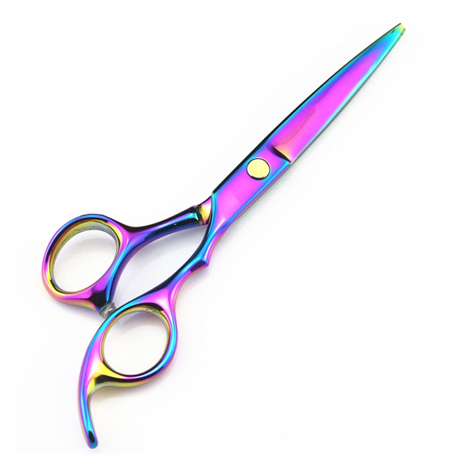6 Inch Hair Cutting Scissors, Hair Thinning Scissors, Flat Scissors, Stylist Scissors, Hairdressing Scissors Hair Cutting Shears (Color : Goud) (Cutting B)