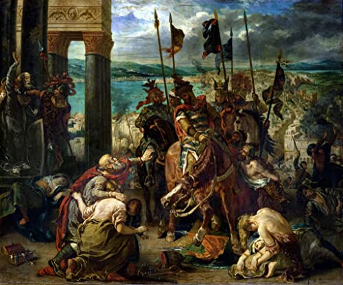 Impression Pour la Décoration Murale Delacroix : graffiti 60x90cm entrée àinople