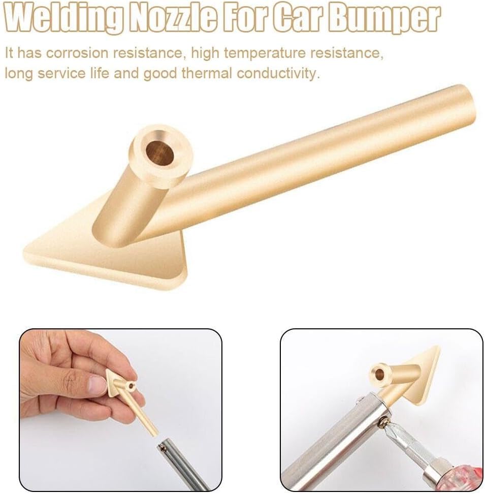 Image of Plastic Welder Soldering Iron Tips Triangular Copper Soldering Iron Head Replacement Tip for 80W Plastic Welding Repair Kit Parts Accessories(ZS368)
