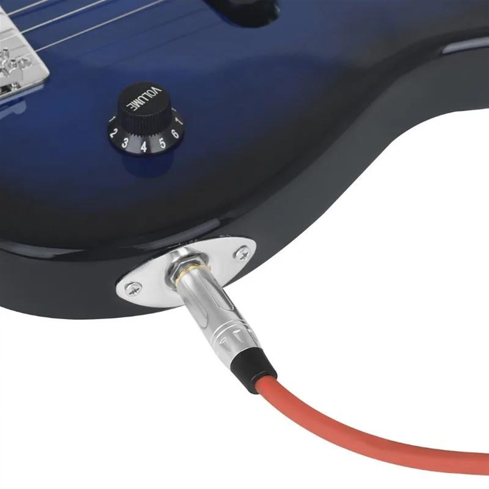 kabel audio instrumentu muzycznego 300cm Kabel Do Gitary Elektrycznej Kabel Połączeniowy Kable Do Wzmacniacza Gitary Basowej Kabel Miedziany Akcesoria Do Gitary