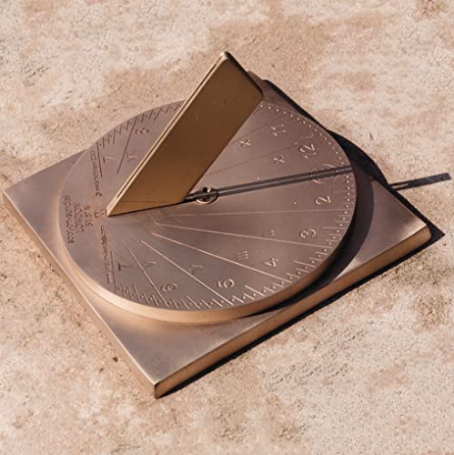 Reloj de sol científico de latón para terrazas y patios modelo Londres 17 cm 3