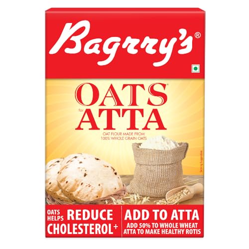 Image of Bagrry's Oats Atta 500gm Box | High in Protein & Fibre | Helps Manage Weight & Reduce Cholesterol | Non GMO | Healthy Oats Atta |100% Whole Grain Oats Atta
