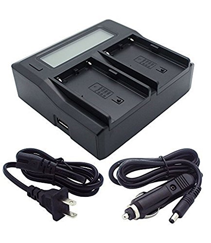 Chargeur rapide double avec écran LCD compatible batterie Sony PXW-X160 intelligent