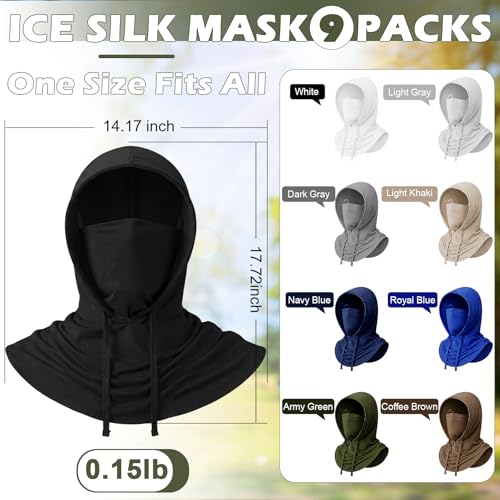 Image of Cooling Balaclava Face Mask Breathable Full Head Mask Sun Protection Neck Cover UV Face Cover for Men Women