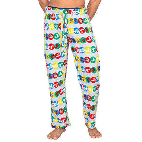 Twister Game All Over Print Plush Pajama Lounge Pants