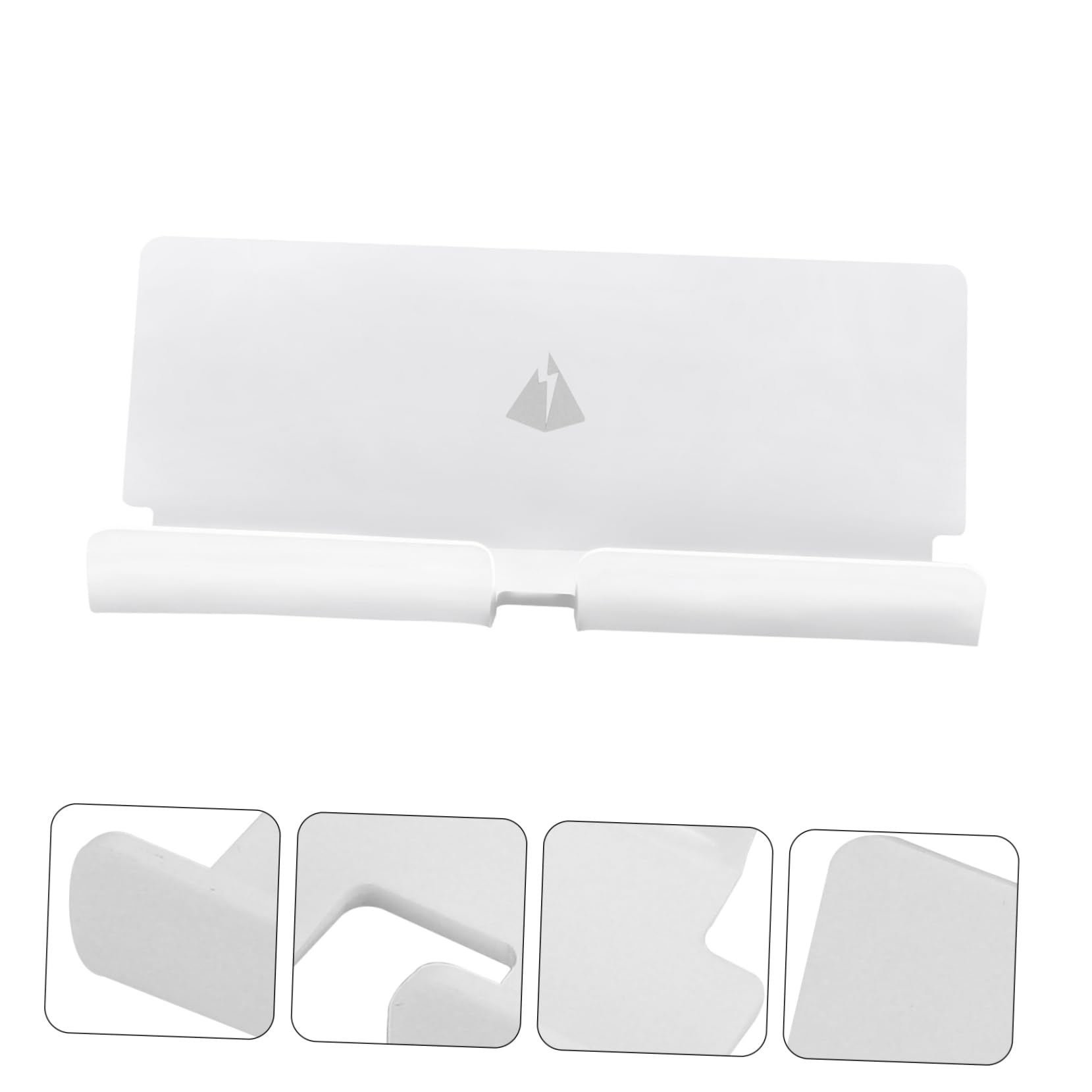 Uonlytech 2pezzi Supporto Telefonico Da Parete Acrilico Montaggio Senza Perforazioni Per Cucina e Camera Da Letto Compatibile Con Smartphone e Tablet Design Pratico e Durevole