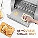 Commercial Toaster 300 Slices/Hour Industrial Conveyor Toaster 1900W Stainless Steel Restaurant Toasters for Croissants, Toast, Bun, Bagel, Bread