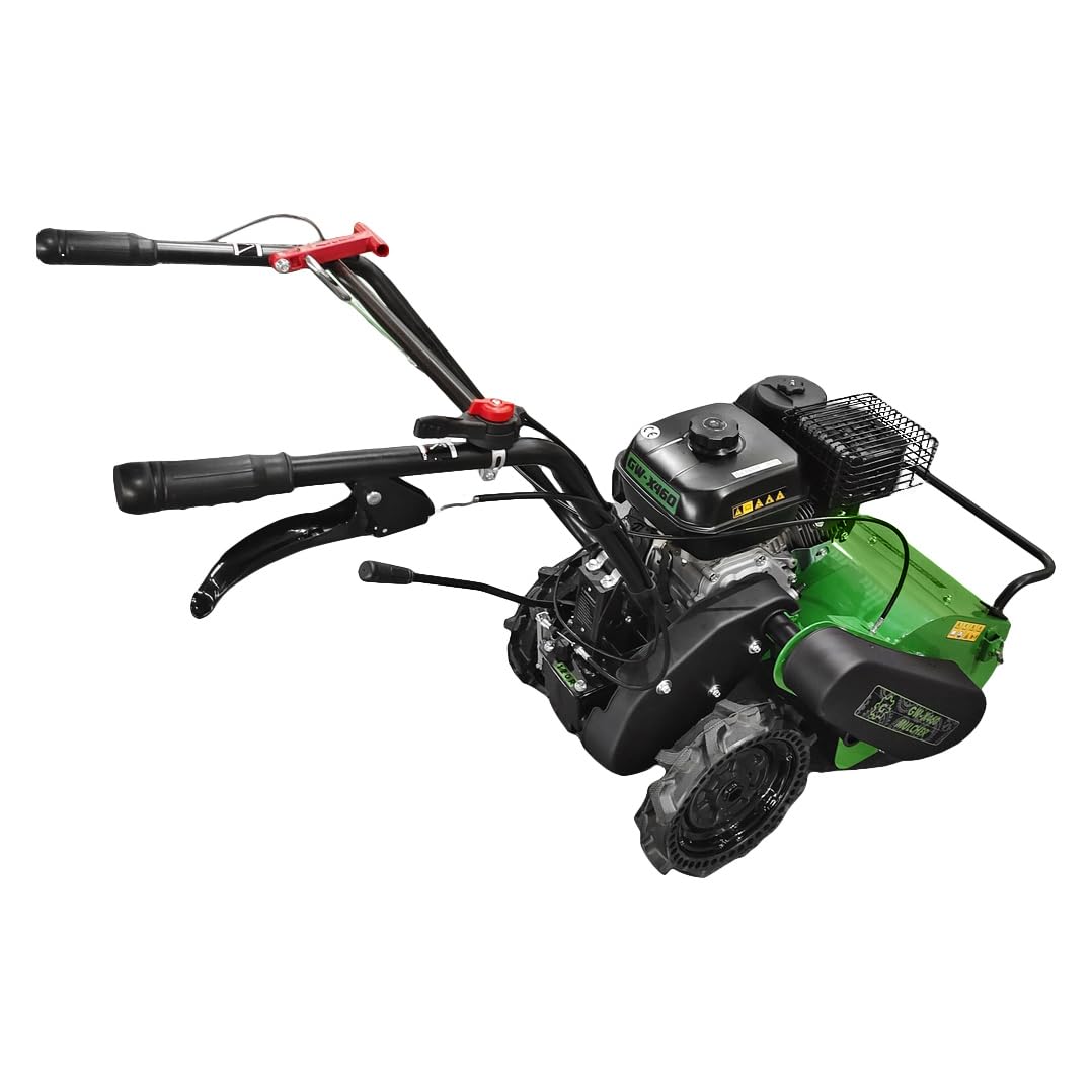 Grünwelt GW-X460 mulczer bijakowy z elektrycznym rozrusznikiem, mulczem, kosiarką do trawy, mulczerem łąkowym, kosiarka (bez przekładni i oleju silnikowego)