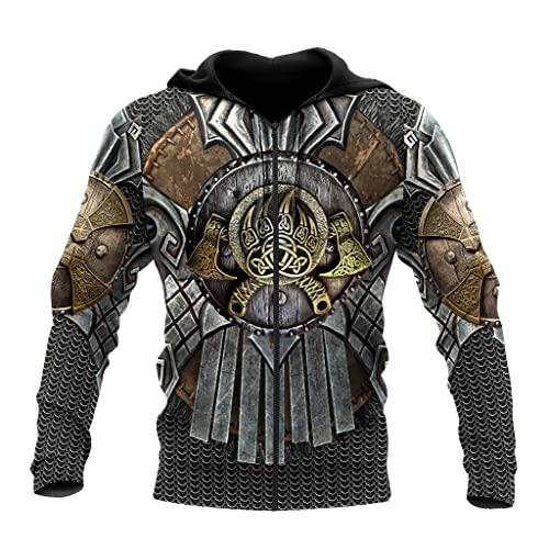 Pull à capuche Viking sweat idéal pour les festivals médiévaux et le quotidien
