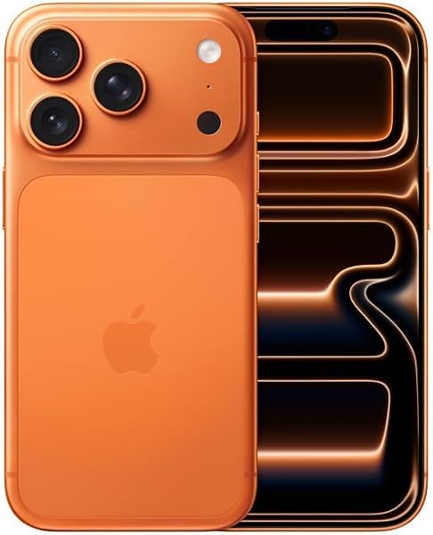 Apple iPhone 17 Pro, US Version, 1TB, eSIM, Cosmic Orange- Unlocked (Renewed…