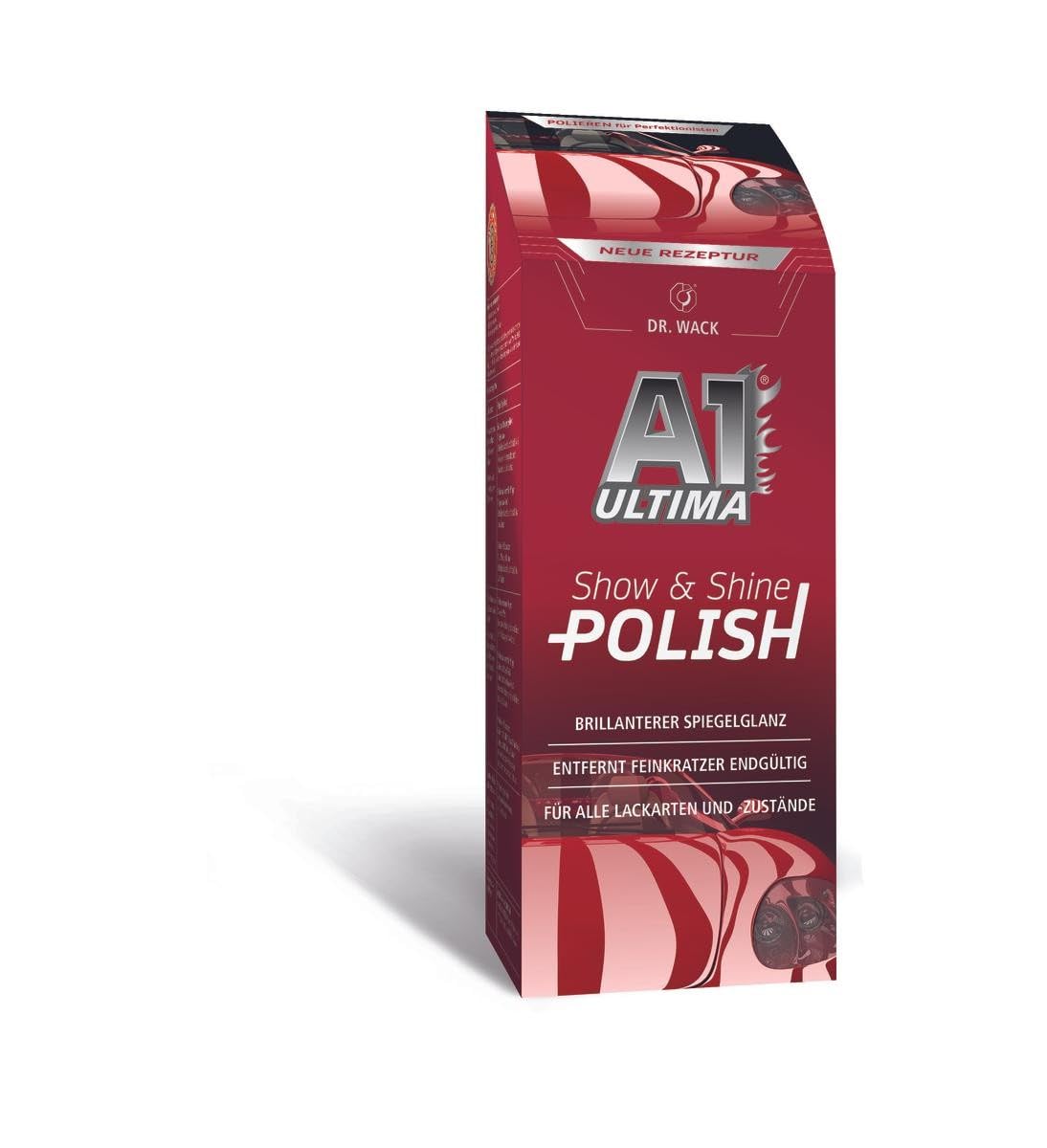 DR. WACK A1 Ultima Show & Shine Polish 250 ml - Auto-Politur mit Carnauba-Wachs - Feinkratzer-Entfernung - Spiegelglanz ohne Glanzschleier - Für alle Lackarten - Hochwertige Autopflege